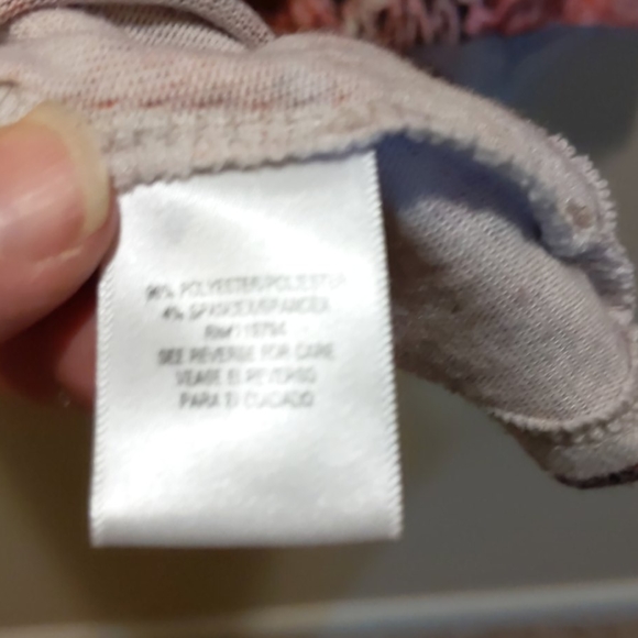 Boho One World 1X 3/4 sleeve shirt.  Pink - Picture 5 of 7